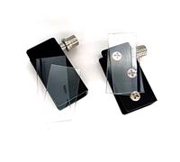 WENTING Glass Door hingescabinet Glass Doors with a Thickness of 5-8 mm and a Maximum Surface Size of 120 * 50 cm (Black，1 Pair)