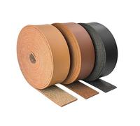 Wento 3/4'' Wide by 72'' Long Faux Leather Straps Thick Leather Strips for Crafts Vegan Leather Faux Leather Strips 3 Color Mixed