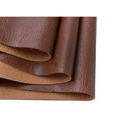 Wento Thick 1 Yard Faux Leather Fabric Soft Skin Grain PU Leather Fabric for Furniture Cover Reupholster Sofa Chairs Cushiones Vinyl Upholstery Fabric (1yard,Brown)