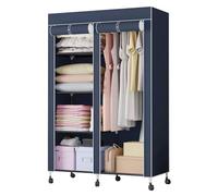WENTOR Wardrobe Simple Portable Closet Wardrobe Clothes Storage Organiser For Hanging Clothes Portable Wardrobe Closet On Wheels Stackable closet