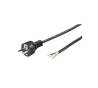 Wentronic 94701 2 m Black CEE7/7 Schuko power cable - Power cable (Male, Black, 2 M, CEE7/7)