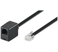 Wentronic Modular Extension Cable 6 Pin RJ12 Plug to RJ12 Socket 6 m Black