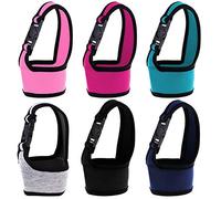 WENTS Cup Sleeve Reusable Neoprene Insulated Coffee Cup Sleeves Coffee Cup Sleeves with Portable Handle for 700cc 500cc,Starbucks, McDonalds, Dunkin Donuts- 6 Colors (6Pcs)