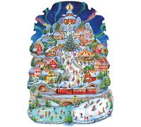 Wentworth Jigsaw Puzzle - Winter Village - 240 Pieces - For Adults - Shaped Puzzle Pieces & Themed Whimsies - Great for a Gift