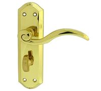 Wentworth Lever Bathroom Furniture Polished Brass 180x48mm Carlisle Brass