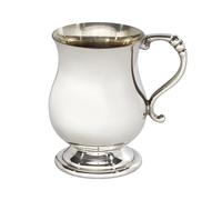 Wentworth Pewter - Baby Georgian Pewter Mug - Mini Tankard Keepsake - Traditional Christening or Baby Gift - Classic British Design - Handmade in UK - Engraving Available (Quarter Pint Cup)