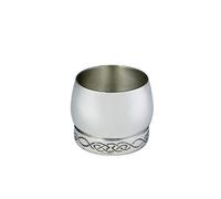 Wentworth Pewter - Celtic Pewter Whiskey Tot, Tumbler & Measure - Traditional Whisky Cup with Embossed Celtic Design - Scottish Gift - Handmade - Engraving Available (Whisky Tot)