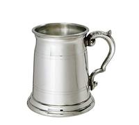 Wentworth Pewter - Half Pint Old London Milk Churn Pewter Tankard - Unique Traditional Beer Mug Inspired by Vintage Milk Churn Design - Engraving Available (Half Pint Tankard)