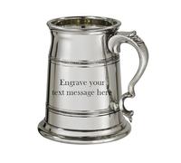 Wentworth Pewter - Old London X Range 1 Pint Pewter Tankard Heavy with Engraving