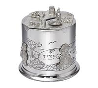 Wentworth Pewter - Teddy Bears’ Picnic Pewter Money Box - Adorable Baby Gift & Keepsake - for Christenings, Birthdays Handmade in UK