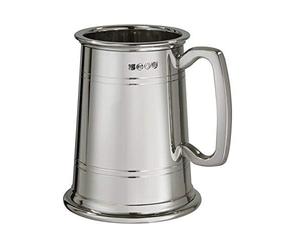 Wentworth Pewter - "X Range Extra Heavy 1 Pint Double Lined Suffolk Tankard, Beer Mug (1 Pint)