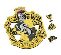 Wentworth Wooden Puzzles Harry Potter Hufflepuff House Crest - 65 Pcs Jigsaw Puzzle, Themed Irregular Pieces, Sustainably Sourced Wood and British Made - Official Licensing Partner