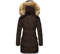 WenVen Women's Winter Warm Thicken Long Coat Warm Quilted Jacket with Faux Fur Removable Hood