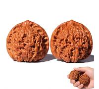 Wenwan Walnut Toy - 1.81" Natural Chinese Meditation Walnuts for Hand Dexterity, Stress Relief, Relaxation, Traditional Exercise Balls for Arthritis, Carpal Tunnel, Unique Gift for Men