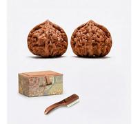 Wenwan Walnuts ，Hand Massage Meditation ，Natural Wild Chinese Collecting Walnuts ，Stress Relief Blood Circulation，Gift Bag (38mm)