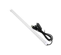 wenwendianzi 10CM 20CM 35CM 40CM 50CM 5V USB LED Bar Light SMD 5630 Rigid Strip Hard Light With On/Off Switch Kitchen Cabinet Light(Warm white,50CM milky cover)