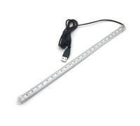 wenwendianzi 10CM 20CM 35CM 40CM 50CM 5V USB LED Bar Light SMD 5630 Rigid Strip Hard Light With On/Off Switch Kitchen Cabinet Light(Warm white,50CM clear cover)