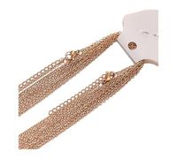 wenwendianzi 10pcs 45cm Rose Gold Color Stainless Steel 5cm Extendsion Link Chains Necklaces(Rose gold color 1mm)