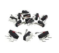 wenwendianzi 10pcs/Lot Limit Switch 3D Printer Parts End Stop Micro for I3 Delta Kossel(20pcs,Stright type)