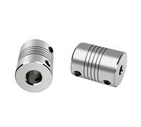 wenwendianzi 2pcs D19*L25 Aluminium Flexible Coupler CNC Stepper Motor Coupler 3d Printer Accessories