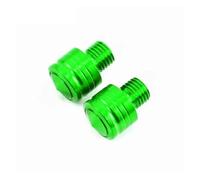 wenwendianzi 2Pcs Motorcycle CNC Aluminum M8 M10 Rear View Mirror Hole Plugs Screws Rearview Mirror Anti-Rust Holder(10mm Green)