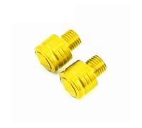 wenwendianzi 2Pcs Motorcycle CNC Aluminum M8 M10 Rear View Mirror Hole Plugs Screws Rearview Mirror Anti-Rust Holder(10mm Gold)