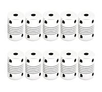 wenwendianzi 3D Printer Part Stepper Motor 5x5x25mm 5X8x25mm Flexible Coupler Shaft(White 10pcs,5X5)