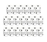 wenwendianzi 3D Printer Part Stepper Motor 5x5x25mm 5X8x25mm Flexible Coupler Shaft(White 20pcs,5X5)