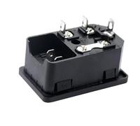 wenwendianzi 3D Printer Parts 220V/110V 15A Power Supply Switch Male Socket with Fuse(Without Cable,2PCS)