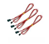 wenwendianzi 3D Printer Parts Cooling Fan Extension Cable 2pin XH2.54 Connection Line Lengthen Wire Female To Male 1M 2meter(XH 1M cable 3pcs)
