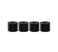 wenwendianzi 3D Printer Parts High Temperature Silicone Solid Spacer Hot Bed Leveling Column 3pcs Long + 1PC Short For CR-10/ CR10S Ender-3(4pcs 12mm Black,1 Set)