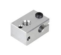 wenwendianzi 3D Printer Parts V6 Heating Block Extruder For HT-NTC100K HotEnd Thermocouple Thermometric Heater Aluminium(2pcs)