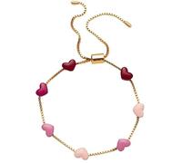 wenwendianzi Cute Colorful Heart Gradient Bracelet (A)