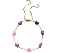 wenwendianzi Cute Colorful Heart Gradient Bracelet (C)