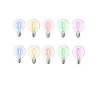 wenwendianzi G40 Colored Led String Light Replacement Bulb E12 Base 1W(E12 220V,10PCS MIX COLOR_WITHOUT CABLE_YES_1W)