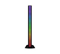 wenwendianzi Intelligent RGB Symphony Sound Control LED Light Music Rhythm Ambient Pickup Lamp App Control For Compute Gaming Desktop Decor(16Plug in payment)