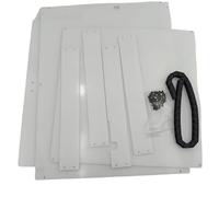 wenwendianzi K1 SE Printer PC Polycarbonate Panel Sheet Enclosure Kit For K1 SE/K1C 3D Printer Clear Transparent In 3mm