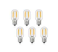 wenwendianzi T20 Led Night Lights 1W Tubular Filament Bulb Dimmable E12 E14 Radio Refrigerator Lamp 2200K 2700K 4500K 6000K Replacement Bulbs(Super Warm 2200K,6PCS T20 BULB_E14 220V_YES_1W)