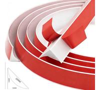 WENXINWIN 3.5m Silicone Quadrant Trim Coving for Ceilings, Self Adhesive Flexible Moulding Skirting Board Trim, Beading for Laminate Flooring, Countertops, Walls, Ceilings | White (20x15mm)