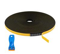 WENXINWIN 6m Self-Adhesive Foam Sealant Strip,Hob Sealing Strip with Ceramic Scraper, 6mm×3mm High Temp Resistant Waterproof Rubber Strip for Induction Cooktop, Ceramic Hob & Kitchen Sink