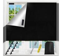 WenYa 300x145cm Portable Blackout Blind, 100% Blackout Material, No Drill Stick On, Magnets & Nano Tapes, Cut to Any Shape for Bedroom, Nursery, Travel