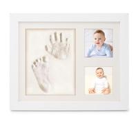 WenYa Baby Handprint & Footprint Photo Frame Kit, Newborn Keepsake Picture Frame with Safe Clay, Perfect Baby Shower Registry, First Birthday Memory Gift for Boys & Girls