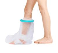 WenYa Children Foot Cast Cover for Shower, Plaster Cast Waterproof Cover Feet with Sealing Ring, Reusable Cast Bandage Shower Protector for Foot Injured Teenagers Shower