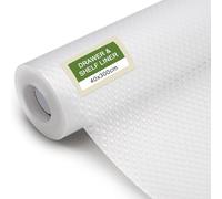 WenYa Drawer Liners 40x300cm, Clear Round Dot EVA Shelf Liner, Non-Slip Non-Adhesive Waterproof Oil-Proof Wipeable Cabinet Mat for Kitchen Cupboard Fridge Bathroom Bedroom