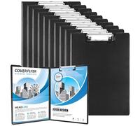 WenYa Fold Over Clipboards A4, Foldover Clipboard with Cover File Document Organiser with Pen Holder (10)