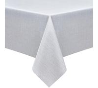 WenYa PVC Table Cloth Wipe Clean Tablecloth Wipeable Plastic Tablecloths, Rectangular Waterproof Table Cover Protector for Picnic Party Outdoor Indoor - Light Grey, 85x54in/215x137cm