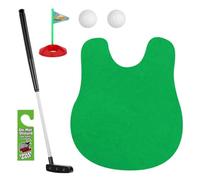WenYa Toilet Golf Game Set Funny Gift with Mat, Putter, Balls, Flag, Sign | Novelty Golf Gifts for Men, Dad, Husband, Father's Day, Birthday, Secret Santa, Golf Gifts Set Flag & Do Not Disturb Sign