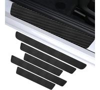 WENYANDP 5Pcs Car Door Sill Protector for Audi e-tron 55 Quattro GEN 2019, Anti Scratch Threshold Edge Protective Sticker Paint Protection Film Accessories