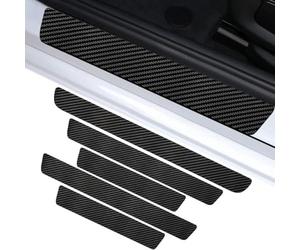 WENYANDP 5Pcs Car Door Sill Protector for Audi e-tron 55 Quattro GEN 2019, Anti Scratch Threshold Edge Protective Sticker Paint Protection Film Accessories