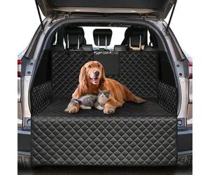 WENYANDP Car Boot Liner Protector Dog for Seat Ibiza IV Hatchback 2012-2017, Waterproof Anti-Scratch Pet Cargo Cover Washable Trunk Cover Mat Travel,B